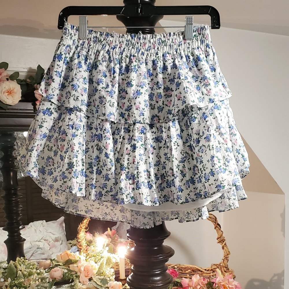LoveShackFancy Ruffle Mini Skirt